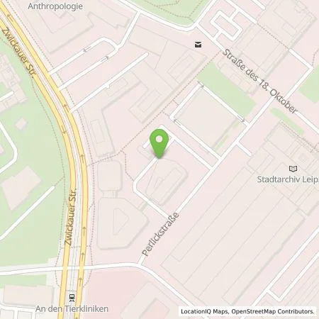 Standortübersicht der Tankstelle Fraunhofer-Gesellschaft e. V. in 04103 Leipzig