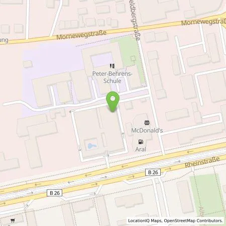 Standortübersicht der Tankstelle Fraunhofer-Gesellschaft e. V. in 64295 Darmstadt