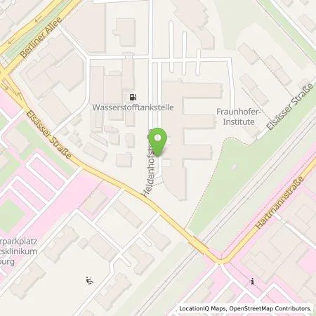 Standortübersicht der Tankstelle Fraunhofer-Gesellschaft e. V. in 79110 Freiburg im Breisgau