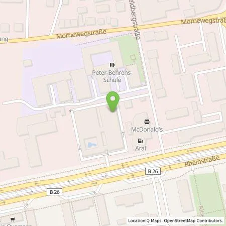 Standortübersicht der Tankstelle Fraunhofer-Gesellschaft e. V. in 64295 Darmstadt