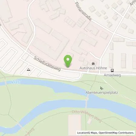 Standortübersicht der Tankstelle Stadtwerke Amberg Bäder und Park in 92224 Amberg