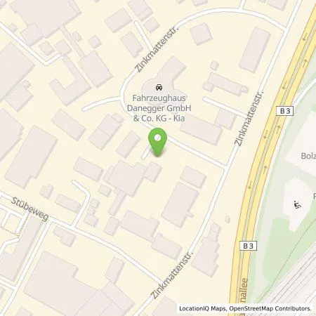 Standortübersicht der Tankstelle Fraunhofer-Gesellschaft e. V. in 79108 Freiburg im Breisgau