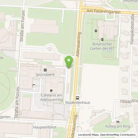 Standortübersicht der Tankstelle Fraunhofer-Gesellschaft e. V. in 76131 Karlsruhe