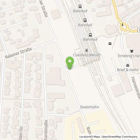 Standortübersicht der Tankstelle EMERGY Führungs- und Servicegesellschaft mbH in 48653 Coesfeld