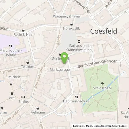 Standortübersicht der Tankstelle EMERGY Führungs- und Servicegesellschaft mbH in 48653 Coesfeld