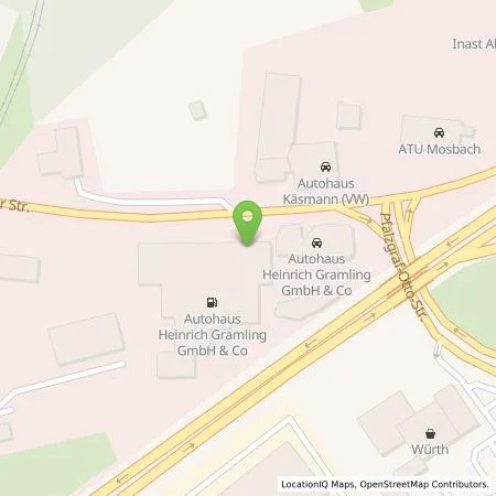 Standortübersicht der Tankstelle HomE of Mobility GmbH in 74821 Mosbach (Neckarelz)