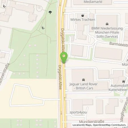 Standortübersicht der Tankstelle HomE of Mobility GmbH in 81477 München