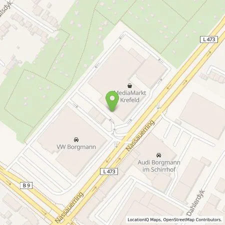 Standortübersicht der Tankstelle HomE of Mobility GmbH in 47803 Krefeld