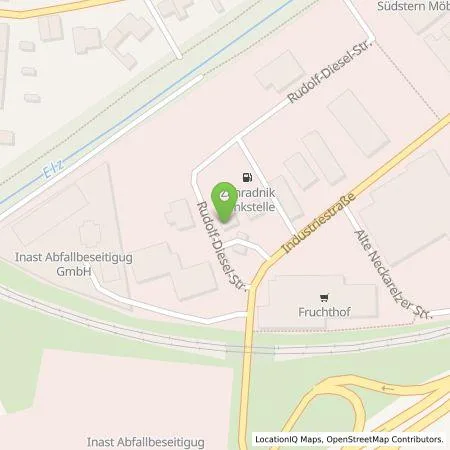 Standortübersicht der Tankstelle HomE of Mobility GmbH in 74821 Mosbach (Neckarelz)