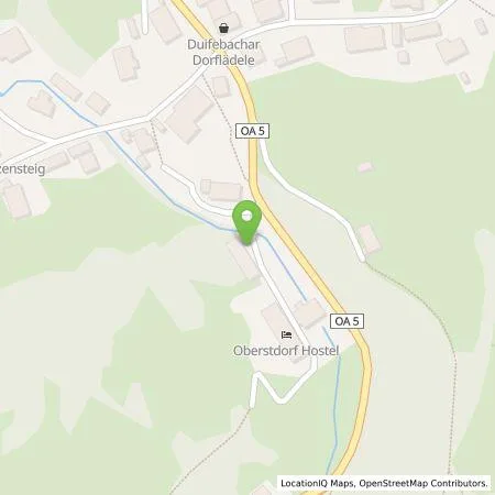 Standortübersicht der Tankstelle CUBOS Service GmbH in 87561 Oberstdorf