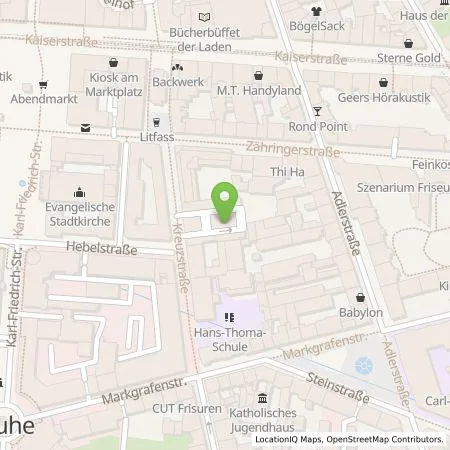 Standortübersicht der Tankstelle Claus Heinemann Elektroanlagen GmbH in 76133 Karlsruhe