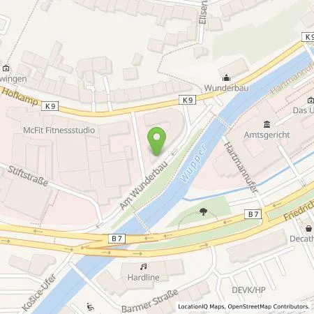 Standortübersicht der Tankstelle Claus Heinemann Elektroanlagen GmbH in 42103 Wuppertal