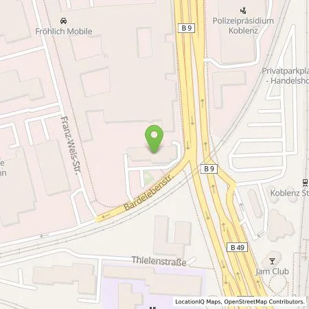 Standortübersicht der Tankstelle Claus Heinemann Elektroanlagen GmbH in 56073 Koblenz