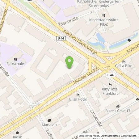 Standortübersicht der Tankstelle Claus Heinemann Elektroanlagen GmbH in 60327 Frankfurt am Main