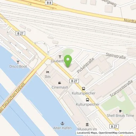 Standortübersicht der Tankstelle Claus Heinemann Elektroanlagen GmbH in 97080 Würzburg