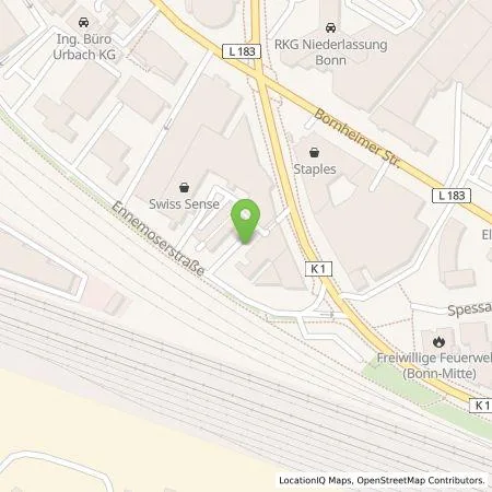 Standortübersicht der Tankstelle Claus Heinemann Elektroanlagen GmbH in 53119 Bonn