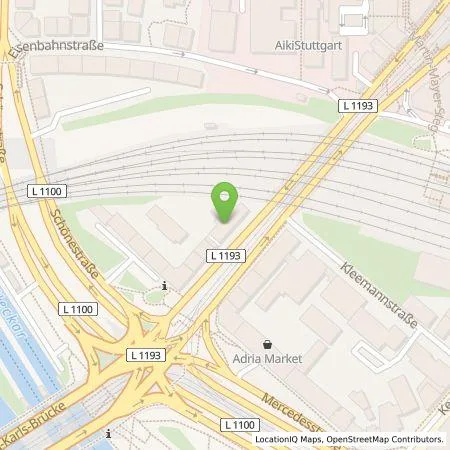 Standortübersicht der Tankstelle Claus Heinemann Elektroanlagen GmbH in 70372 Stuttgart