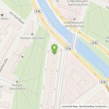 Standortübersicht der Tankstelle TotalEnergies Charging Solutions Deutschland GmbH in 10785 Berlin