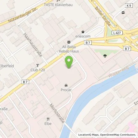 Standortübersicht der Tankstelle TotalEnergies Charging Solutions Deutschland GmbH in 42117 Wuppertal