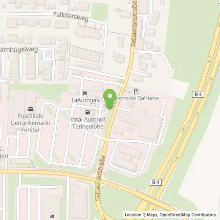 Standortübersicht der Tankstelle Circle K Deutschland GmbH in 91058 Erlangen