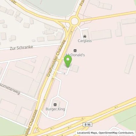 Standortübersicht der Tankstelle Circle K Deutschland GmbH in 18439 Stralsund