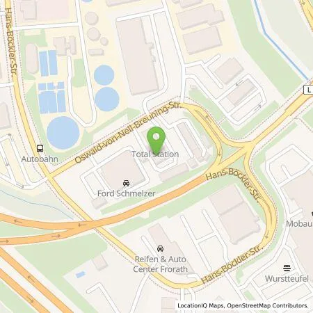 Standortübersicht der Tankstelle Circle K Deutschland GmbH in 51503 Roesrath