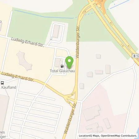 Standortübersicht der Tankstelle Circle K Deutschland GmbH in 08371 Glauchau