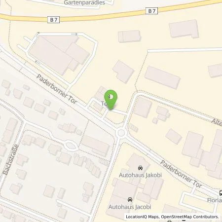 Standortübersicht der Tankstelle Circle K Deutschland GmbH in 34414 Warburg