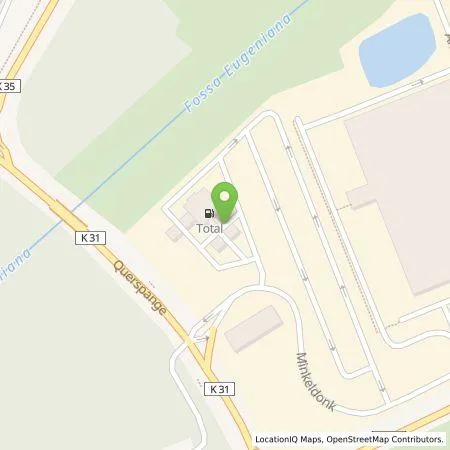 Standortübersicht der Tankstelle Circle K Deutschland GmbH in 47495 Rheinberg