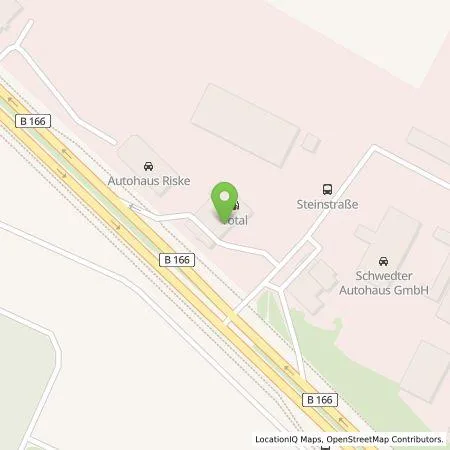 Standortübersicht der Tankstelle Circle K Deutschland GmbH in 16303 Schwedt