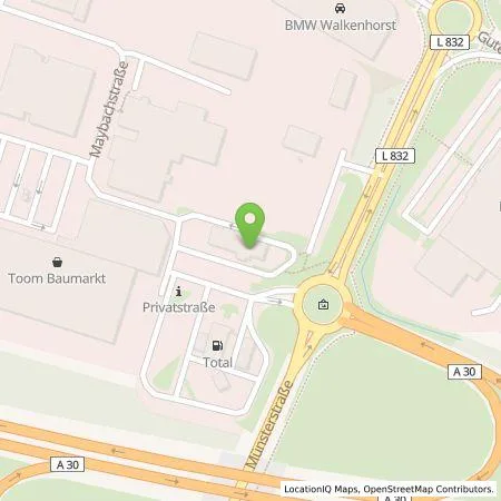 Standortübersicht der Tankstelle Circle K Deutschland GmbH in 49479 Ibbenbüren