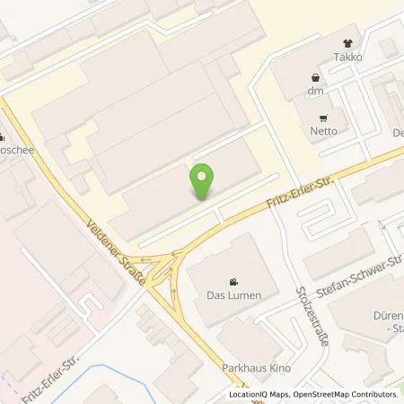 Standortübersicht der Tankstelle Stadtwerke Düren GmbH in 52349 Düren