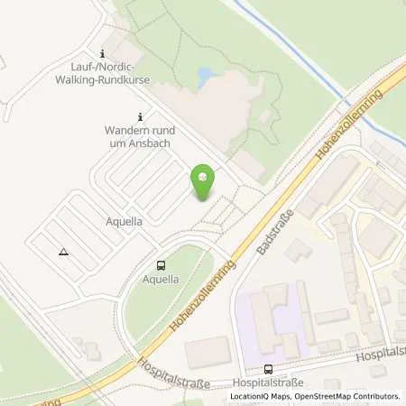 Standortübersicht der Tankstelle Stadtwerke Ansbach GmbH in 91522 Ansbach