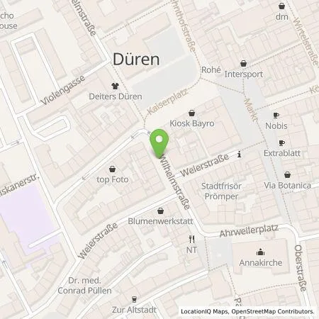 Standortübersicht der Tankstelle Stadtwerke Düren GmbH in 52349 Düren