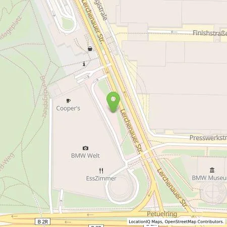 Standortübersicht der Tankstelle TotalEnergies Marketing Deutschland GmbH in 80809 München