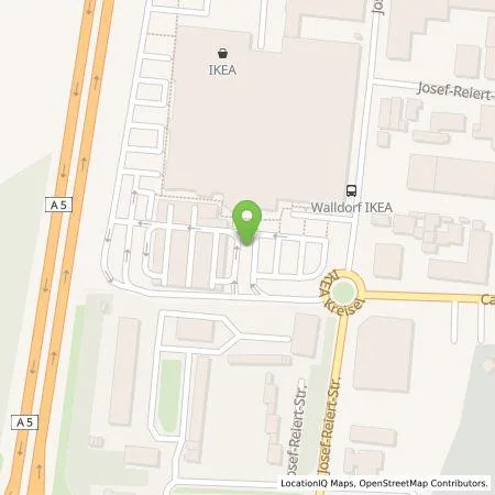 Standortübersicht der Tankstelle IKEA Deutschland GmbH & Co.KG in 69190 Walldorf