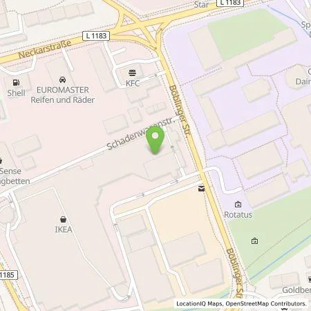 Standortübersicht der Tankstelle IKEA Deutschland GmbH & Co.KG in 71063 Sindelfingen