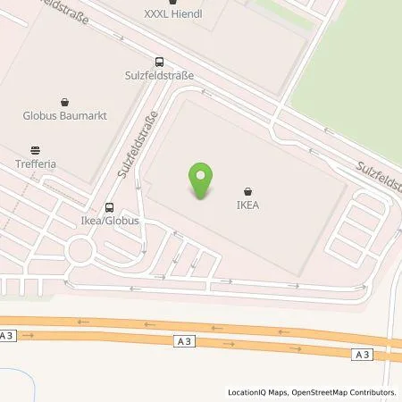 Standortübersicht der Tankstelle IKEA Deutschland GmbH & Co.KG in 93055 Regensburg