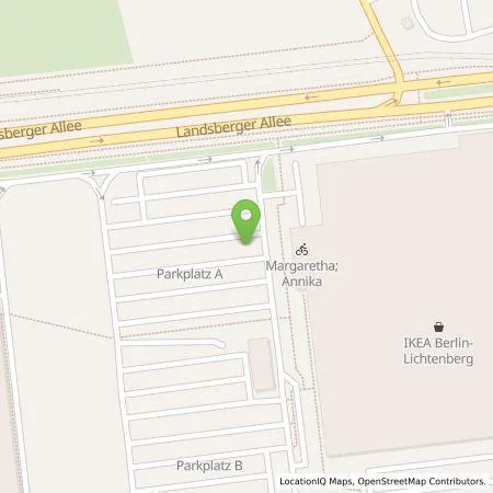 Standortübersicht der Tankstelle IKEA Deutschland GmbH & Co.KG in 10365 Berlin