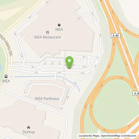 Standortübersicht der Tankstelle IKEA Deutschland GmbH & Co.KG in 34123 Kassel