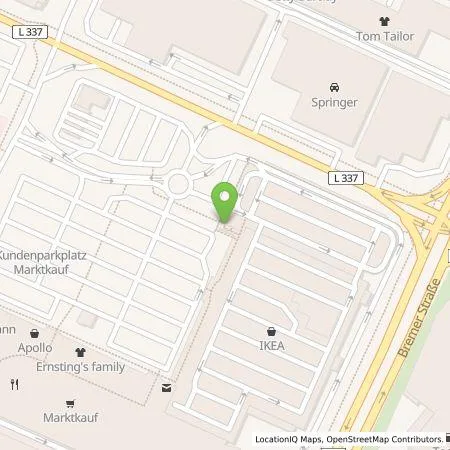 Standortübersicht der Tankstelle IKEA Deutschland GmbH & Co.KG in 28816 Stuhr