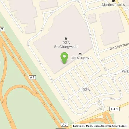 Standortübersicht der Tankstelle IKEA Deutschland GmbH & Co.KG in 30938 Burgwedel