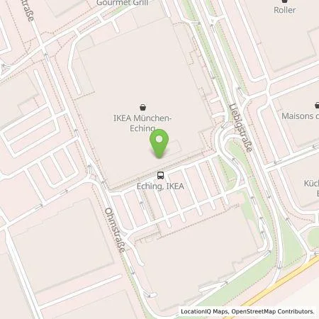 Standortübersicht der Tankstelle IKEA Deutschland GmbH & Co.KG in 85386 Eching
