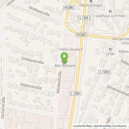 Standortübersicht der Tankstelle GETEC mobility solutions GmbH in 72644 Oberboihingen