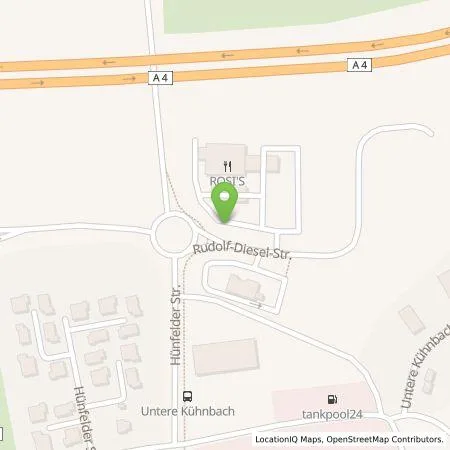 Standortübersicht der Tankstelle Mer Germany GmbH in 36251 Bad Hersfeld