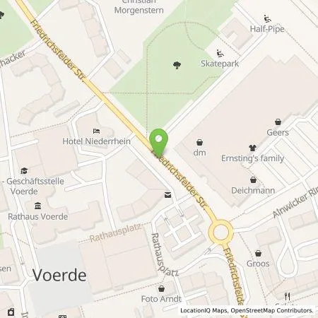 Standortübersicht der Tankstelle Stadtwerke Voerde GmbH in 46562 Voerde (Niederrhein)