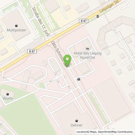 Standortübersicht der Tankstelle envia Mitteldeutsche Energie AG in 04425 Taucha