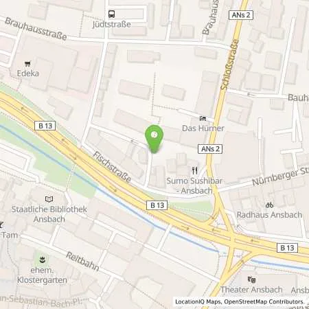 Standortübersicht der Tankstelle Stadtwerke Ansbach GmbH in 91522 Ansbach