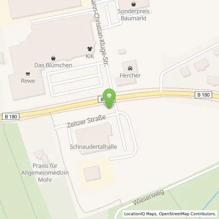 Standortübersicht der Tankstelle envia Mitteldeutsche Energie AG in 03448 Meuselwitz