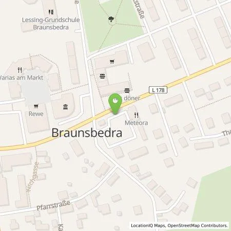 Standortübersicht der Tankstelle envia Mitteldeutsche Energie AG in 06242 Braunsbedra